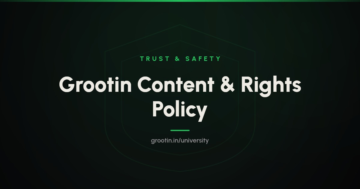 Grootin Content & Rights Policy: The Rules for Distributing Your Music